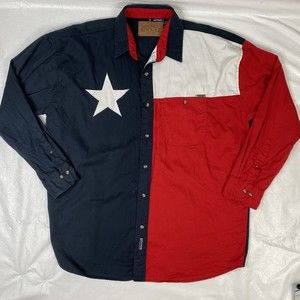 Rock Point Texas Original Mens XL State Flag Shirt